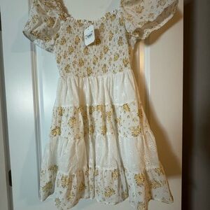 Alter’d state white and yellow flowers dress